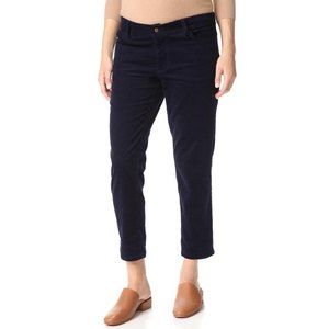 HATCH Collection Maternity Boyfriend Corduroy Pants Deep Ink Sz 2 Medium Large